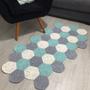 Imagem de Tapete Hexagonal/Sextavado multiuso em Crochê Barbante - 150x70 cm