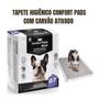 Imagem de Tapete Higiênico Cães ConfortPad Black Anti Odor 80x60cm 7un