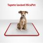 Imagem de Tapete Higiênico Lavável Para Cães - M 80x60 - 5 Uni - Verm