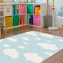 Imagem de Tapete Infantil Estampa Nuvens Antiderrapante e Antialérgico 1,0 x 1,4 Metros Casa Dona