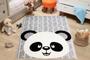 Imagem de Tapete Infantil Menina Menino Quarto Panda 80x50cm Macio Lancer