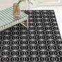 Imagem de Tapete Jacquard Cannes 1,35 m x 1,00 m antiderrapante - Preto