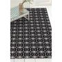 Imagem de Tapete Jacquard Cannes 1,35 m x 1,00 m antiderrapante - Preto