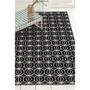 Imagem de Tapete Jacquard Cannes 1,35 m x 2,00 m antiderrapante - Preto