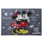 Imagem de Tapete Mickey E Minnie Quarto Infantil Criança Bebê 1m Decoração Masculino Feminino Disney Cinza