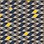 Imagem de Tapete Mosaico Azul e Amarelo 140x200cm Antiderrapante Casa Dona