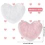 Imagem de Tapete Mudder Heart Shape Faux Fur 30x40cm para quarto, quarto x2