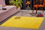 Imagem de Tapete oasis 150x200 100% antiderrapante casa sala quarto hall social hotel escritório pelo macio-amarelo