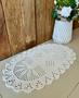 Imagem de Tapete Oval Beira de Cama Especial 95x60cm Crochê Artesanal