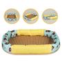 Imagem de Tapete Oval Gelada Multicolor Estampada  Cães E Gatos P