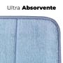 Imagem de Tapete para Banheiro Antiderrapante Ultra Absorvente SuperSoft Azul 60x40cm - Camesa