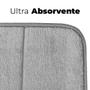 Imagem de Tapete para Banheiro Antiderrapante Ultra Absorvente SuperSoft Cinza 60x40cm - Camesa