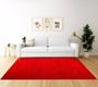 Imagem de Tapete para casa 1,50x2,00 decorativo sala quarto pelo hall social recepção macio ótimo acabamento-vermelho