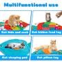 Imagem de Tapete para gatos AWOOF Cute Soft Catnip Mat Activity com 8 bolsos