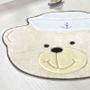 Imagem de Tapete para Quarto Infantil de Bebê Urso Marinheiro Palha