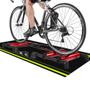 Imagem de TAPETE PARA ROLO DE TREINO BIKE SPEED TRAINIG PRETO E NEON 66X185cm CASA DONA