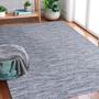 Imagem de Tapete Para Sala Algodão Quarto Rustico Mesclado Riscato Cinza 200x140 Lava em Maquina