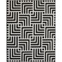 Imagem de Tapete Para Sala Black White Geometric 1,50x2,00 São Carlos