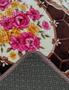 Imagem de Tapete para sala em veludo estampado floral