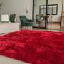 Imagem de Tapete para Sala Luxo Confort Peludo Retangular Vermelho Casen