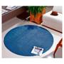 Imagem de Tapete para Sala Redondo 2,00 Classic Azul Jeans Oasis