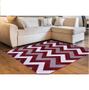 Imagem de Tapete Para Sala Zig zag 1,50x2,00  Vermelho J Serrano