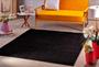 Imagem de Tapete pelo super macio oasis 100 por 150 100% antiderrapante  acabamento confortável sala quarto-preto