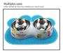 Imagem de Tapete Pet Impermeável Jogo Americano Comedouro Para Ração Água Cães Cachorros Gatos 60cm X 45cm Top