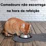 Imagem de Tapete Pet Impermeável p/ Comedouro Comida Água Ração Cachorro Gato Antiderrapante 46x26cm Uzoo