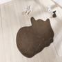 Imagem de Tapete Premium Baby Gato Soneca 88cm x 62cm Café Guga Tapetes