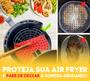 Imagem de Tapete Protetor Silicone Airfryer Fritadeira 20cm Redondo Vermelho
