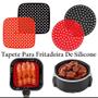 Imagem de Tapete Protetor Silicone Para Air Fryer Fritadeira Universal - Quadrado/ Redondo