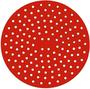 Imagem de Tapete Protetor Vermelho Silicone Redondo Air Fryer Fritadeira 20cm