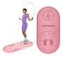 Imagem de Tapete Pula Corda Absorção de Choque Yoga Antiderrapante Profissional Fitness Atividade Física Exercício Silencioso Ginástica Treino Grande Pilates Ca