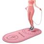 Imagem de Tapete Pula Corda Absorção de Choque Yoga Antiderrapante Profissional Fitness Atividade Física Ginástica Treino Grande Pilates Cardio Exercício Silenc