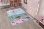 Imagem de Tapete Quarto Infantil 1,00x1,40 Antiderrapante Várias Cores