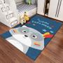 Imagem de Tapete Quarto Infantil Belga Kids Base Antiderrapante 1,00 x 1,40 Estampas Divertidas