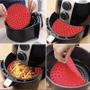 Imagem de tapete redondo ou quadrado protetor em silicone para fritadeira air fryer - clink