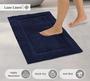 Imagem de Tapete Runner para banheiro LANE LINEN 60 x 150 cm em jeans absorvente