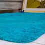 Imagem de tapete sala 2,00x1,50 shaggy felpudo de luxo macio  cor: BEGE COM MARROM