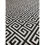 Imagem de Tapete Sala Decorativo 50X100 Cm Geometrico Grego Preto