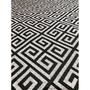 Imagem de Tapete Sala Decorativo 50X150 Cm Geometrico Grego Preto