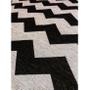 Imagem de Tapete Sala Geometrico Zigzag 200X250 Cm Lavavel Preto Prata