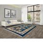 Imagem de Tapete Sala Kilin Gashgai 240X300 Dupla Face Tribal 1 Azul