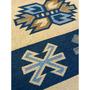 Imagem de Tapete Sala Kilin Gashgai 240X300 Dupla Face Tribal 1 Azul