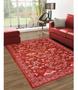 Imagem de Tapete Sala Oriental 150X200 Cm Vermelho Tipo Belga Sem Pelo