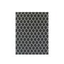 Imagem de Tapete Sala ou Quarto Antiderrapante 1,50M x 1,32M Arabesco Geométrico Preto e Branco