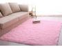 Imagem de Tapete Sala Quarto Felpudo Peludo Luxo Macio 2,00 x 1,40 m Rosa Bebe