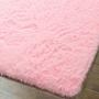 Imagem de tapete sala quarto peludo felpudo fofinho 1,00x1,50 antiderapante  Rosa Bebe Para Menina