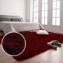 Imagem de tapete sala quarto peludo felpudo fofinho 200x240cm Vermelho Casen